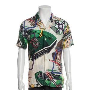 Orlebar Brown Button Up‎ Shirt Mens Size Medium Vehicle Resort Wear Tropical